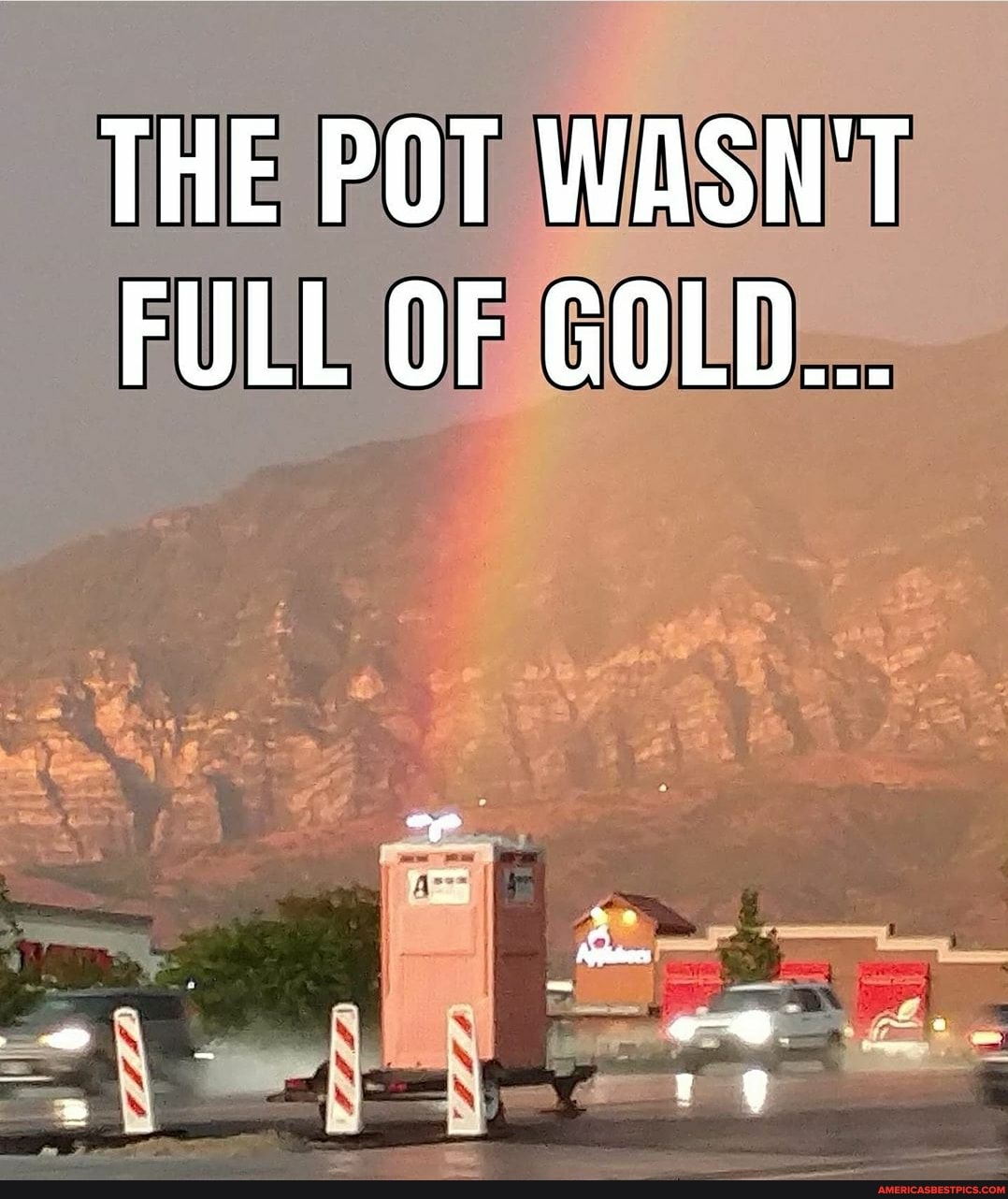 THE POT WASN'T FULL OF GOLD...
boo