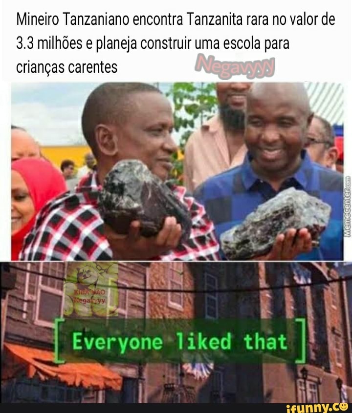 Mineiro Tanzaniano encontra Tanzanita rara no valor de
3.3 milhões e planeja construir uma escola para crianças carentes
yone liked that