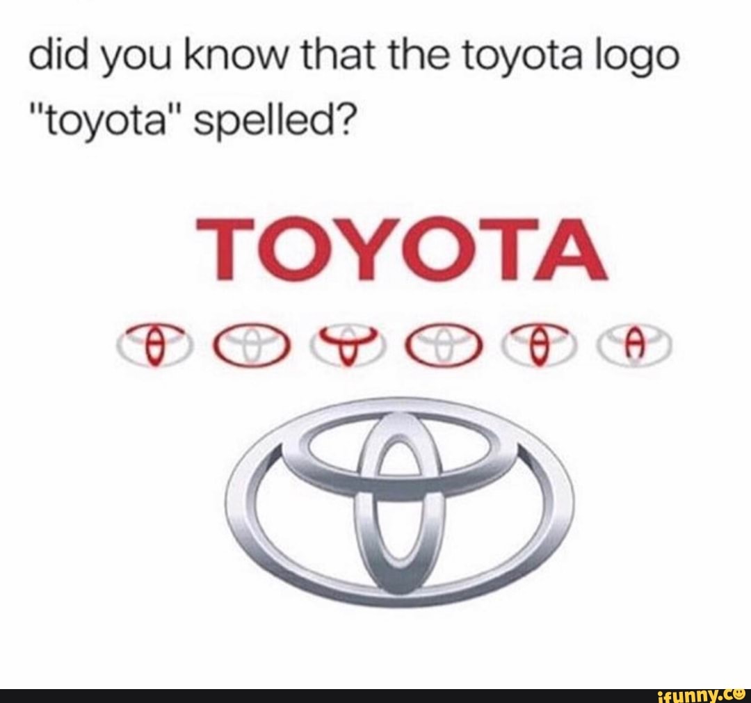 Did you know that the toyota logo 