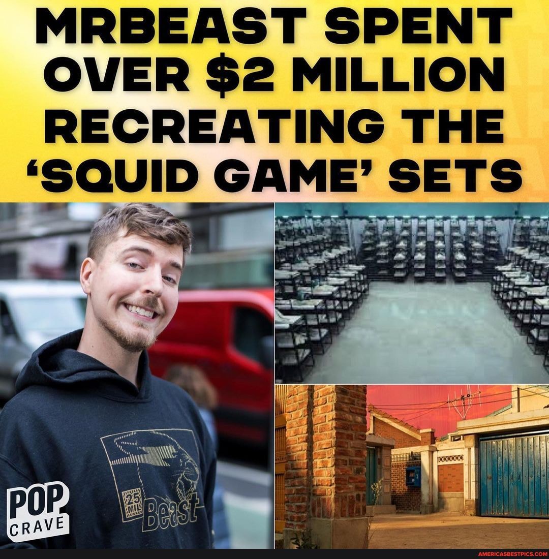 MRBEAST SPENT OVER $2 MILLION RECREATING THE "SQUID GAME' SETS ...