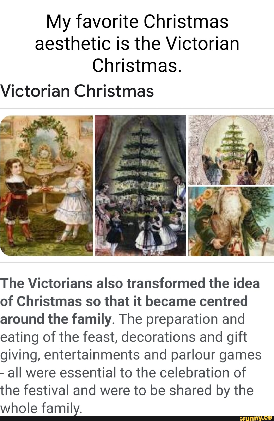 My favorite Christmas aesthetic is the Victorian Christmas. Victorian