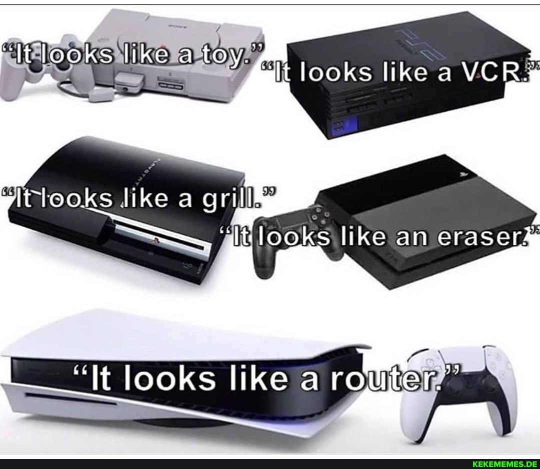 looks like a VCR%
wit-looks like a grill
'ditt like an eraserd
"It looks like