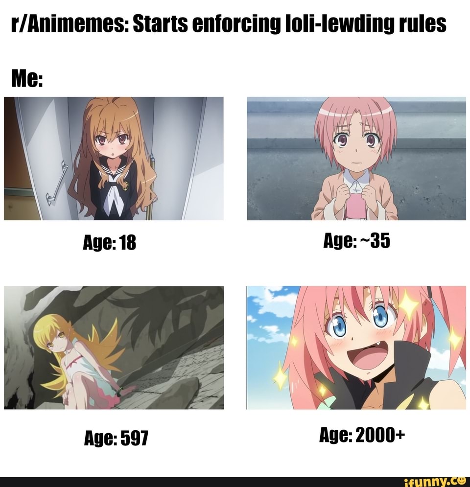 Starts Enforcing Loli Lewding Rules We Age 35 Age 597 Age 00