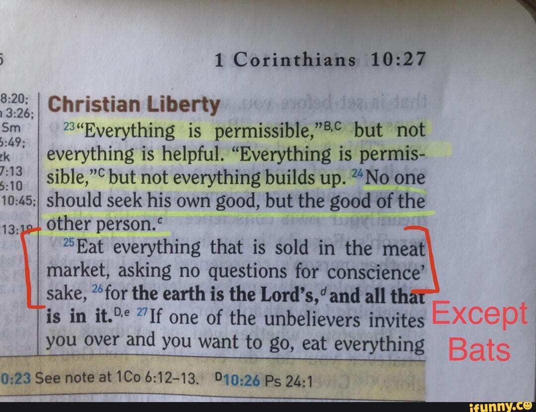 Everything Is Permissible But Not Everything
