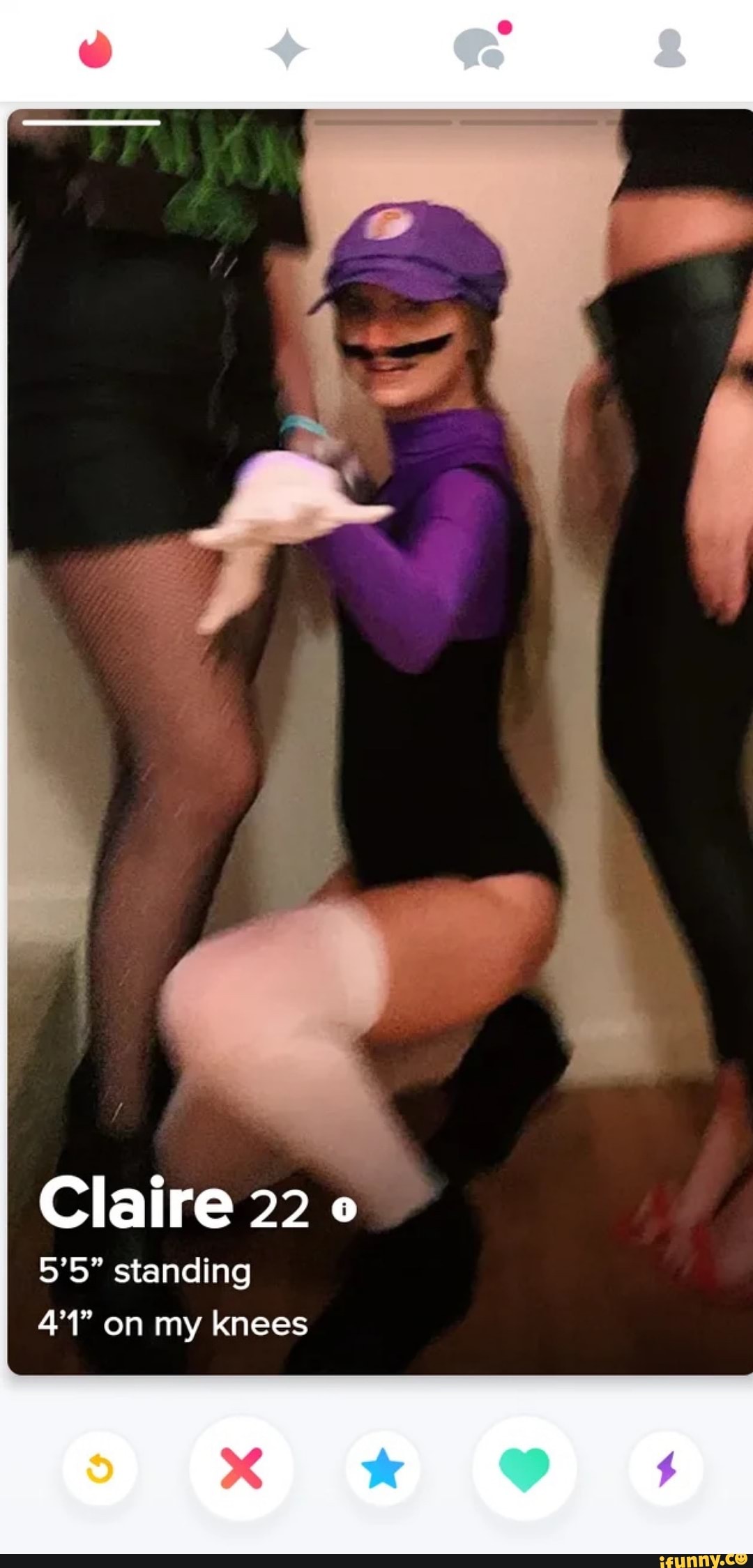 Claire 22
5'5" standing on my knees