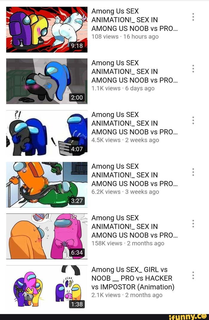 Among Us Sex Animation Sex In Among Us Noob Vs Pro 108 Views 16