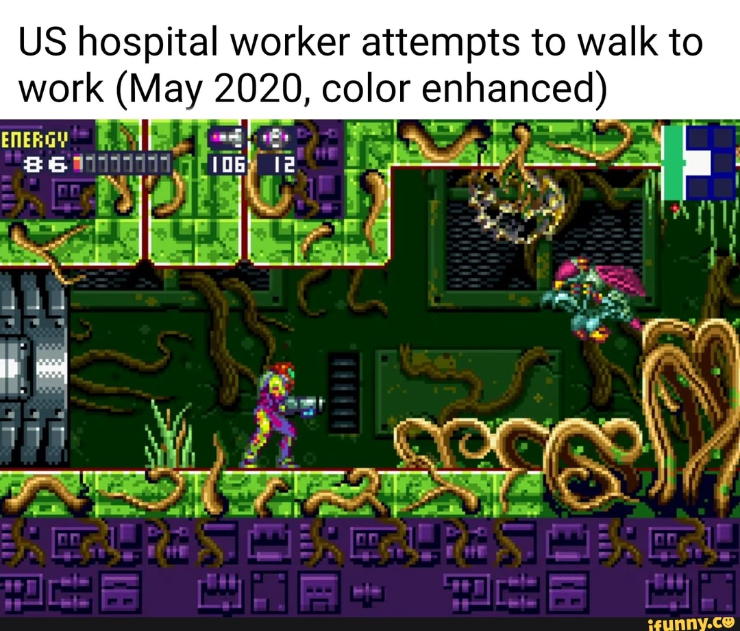 US hospital worker attempts to walk to