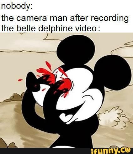 nobody:
the camera man after recording
the belle E AE video: