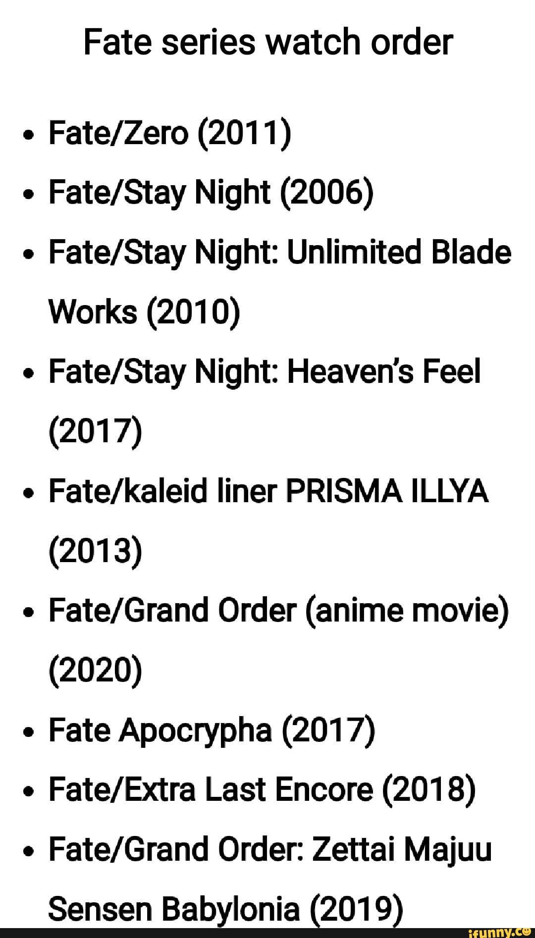 Fate Series Watch Order Where to Start  How To Watch