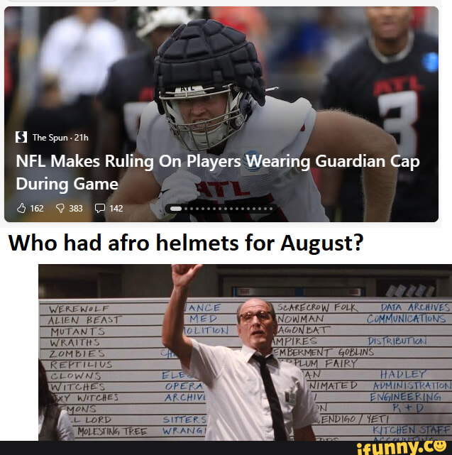 NFL Makes Ruling On Players Wearing Guardian Cap During Game - The