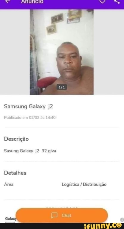 Samsung Galaxy
Descrição
Sasung Galaxy 32 giva
Detalhes
Área Logística / Distribuição
Mo ou