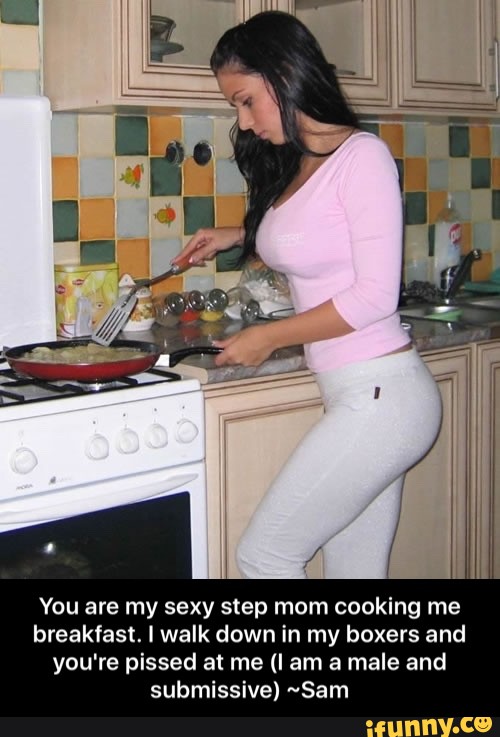 Sexy Mom In Kitchen