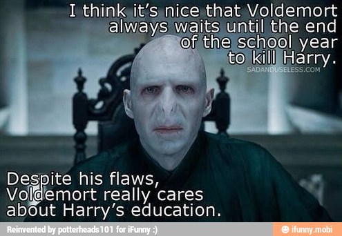 sy his flaws, e MO really cares about Harry's education.