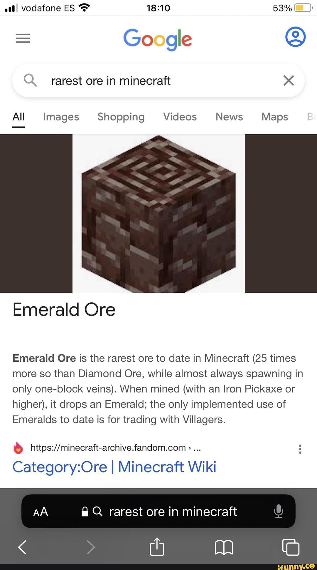 Ore – Minecraft Wiki