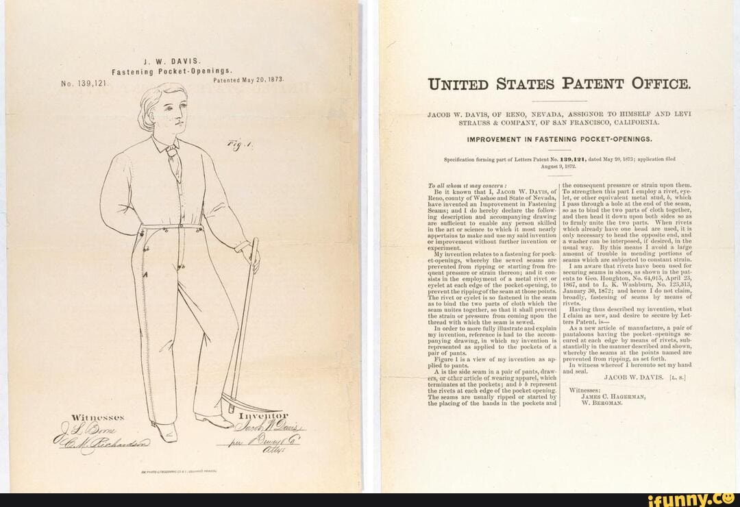 On this day Levi Strauss received a U.S. patent for blue jeans with