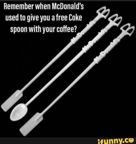 Remember when McDonald's used to give you a free Coke spoon with your coffee?