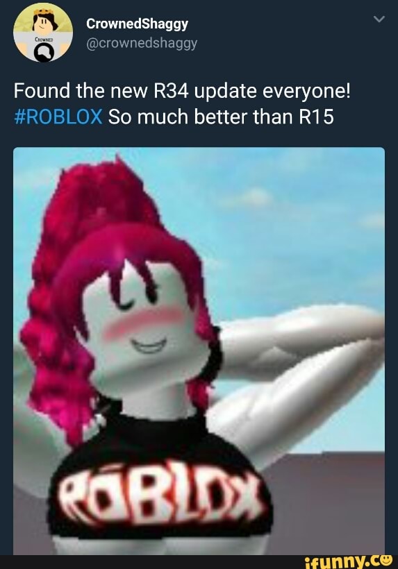 Found The New R34 Update Everyone Roblox So Much Better Than R15