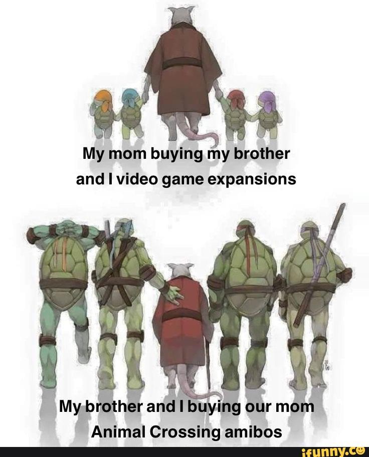 My Mom Buying My Brother And Video Game Expansions Ther And Our Animal Crossing Amibos