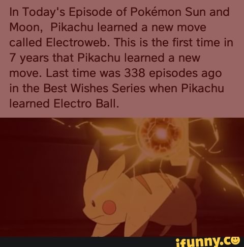 when does ash pikachu learn electroweb in pokemon ultra sun
