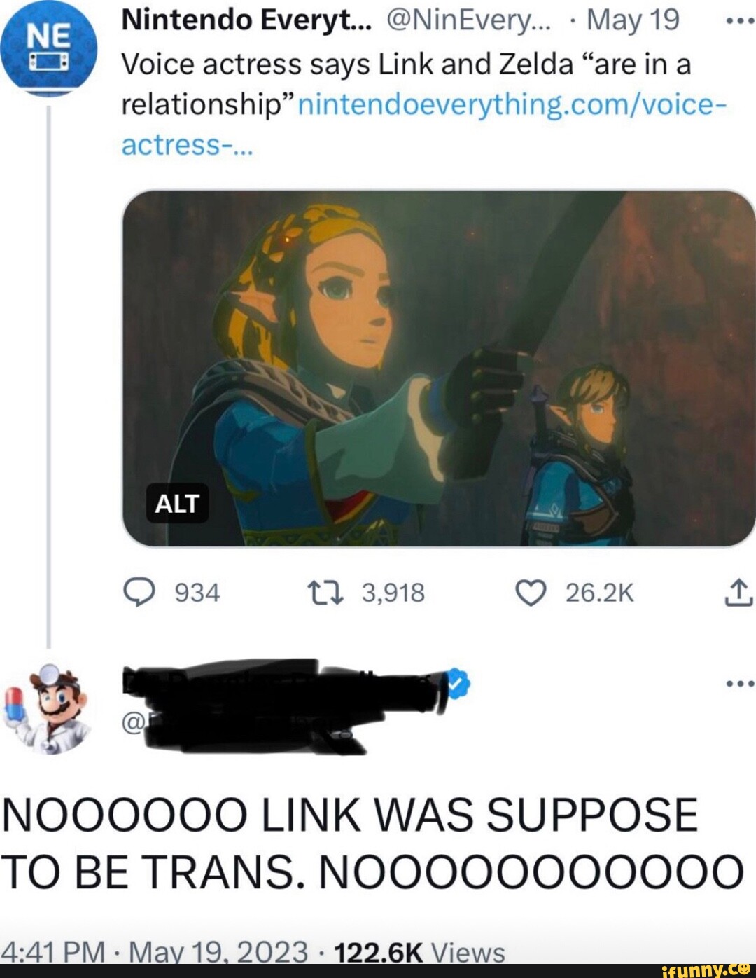 Link and Zelda are in a relationship, voice actress says