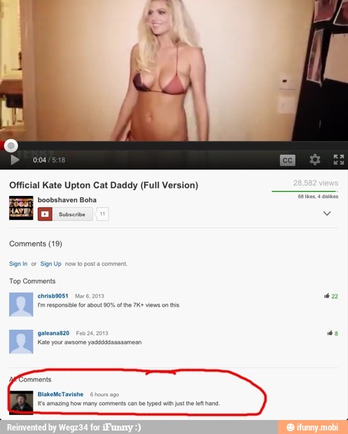Official Kate Upton Cat Daddy (Full Version)
boobshaven Boha
Comments (19)
Top Comments
