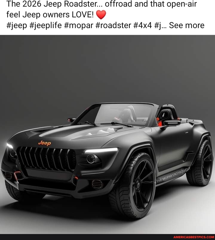 The 2026 Jeep Roadster... offroad and that open-air feel Jeep owners