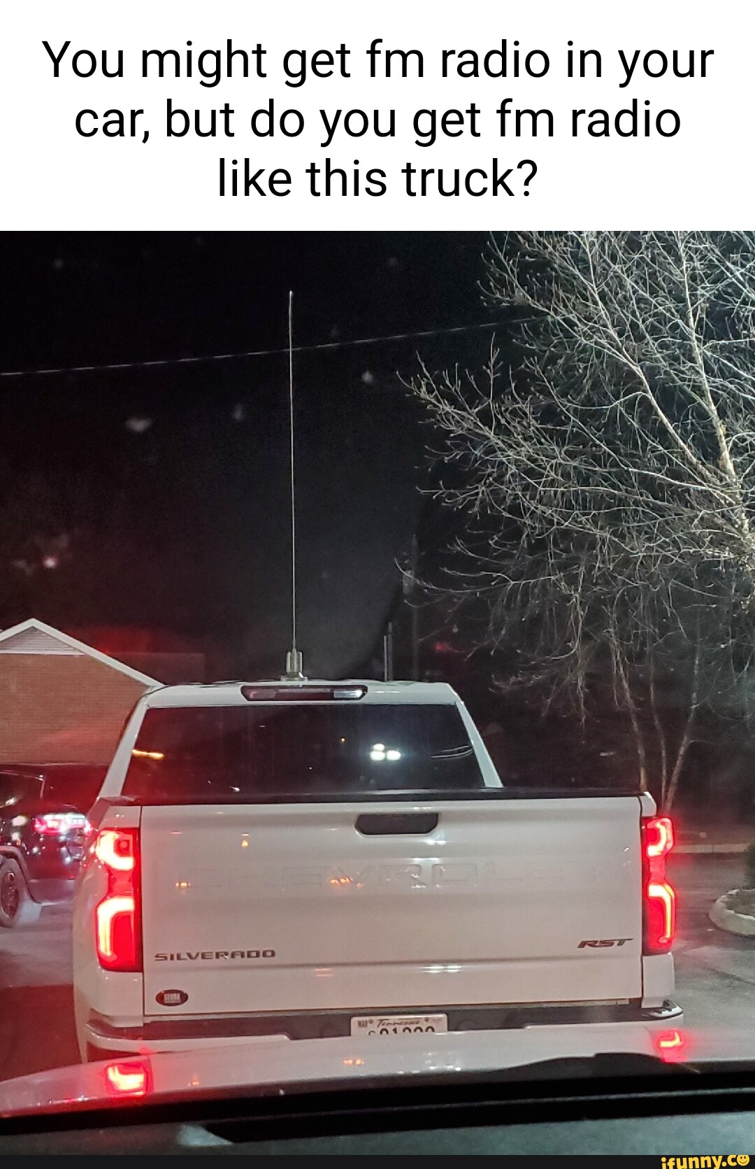 You might get fm radio in your car, but do you get fm radio like this