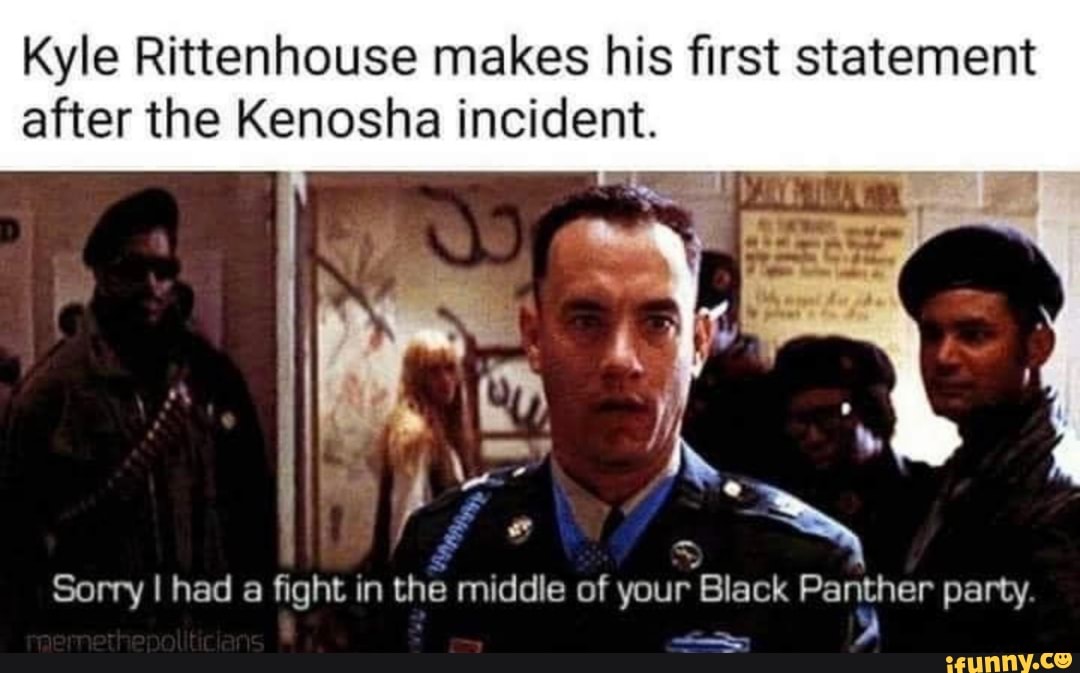 Kyle Rittenhouse makes his first statement after the Kenosha incident.
Sorry I had a fight in the middle of your Black Panther party