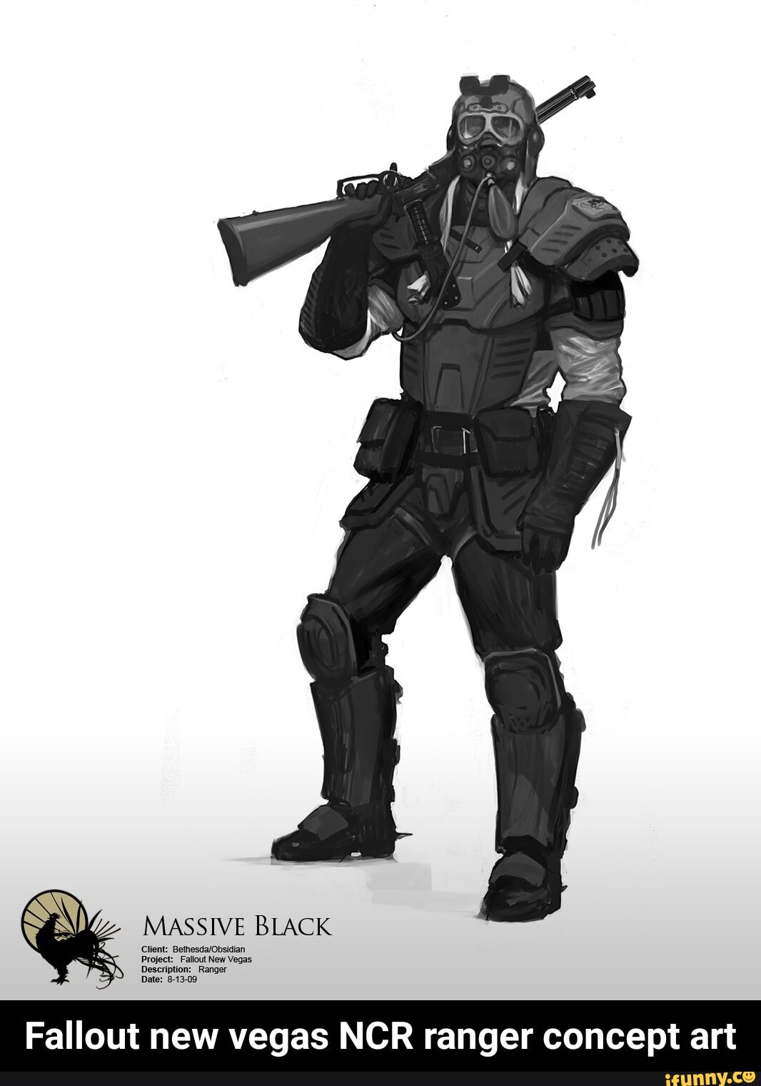 Massive Black Fallout New Vegas Ncr Ranger Concept Art Fallout New Vegas Ncr Ranger Concept Art