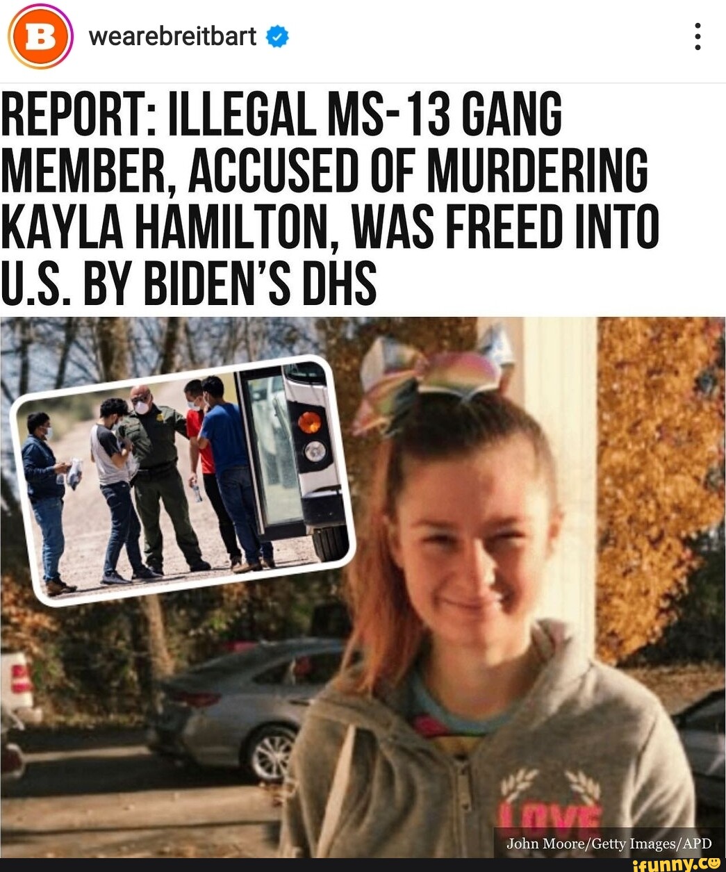 REPORT: ILLEGAL MS- 13 GANG MEMBER, ACCUSED OF MURDERING KAYLA HAMILTON ...