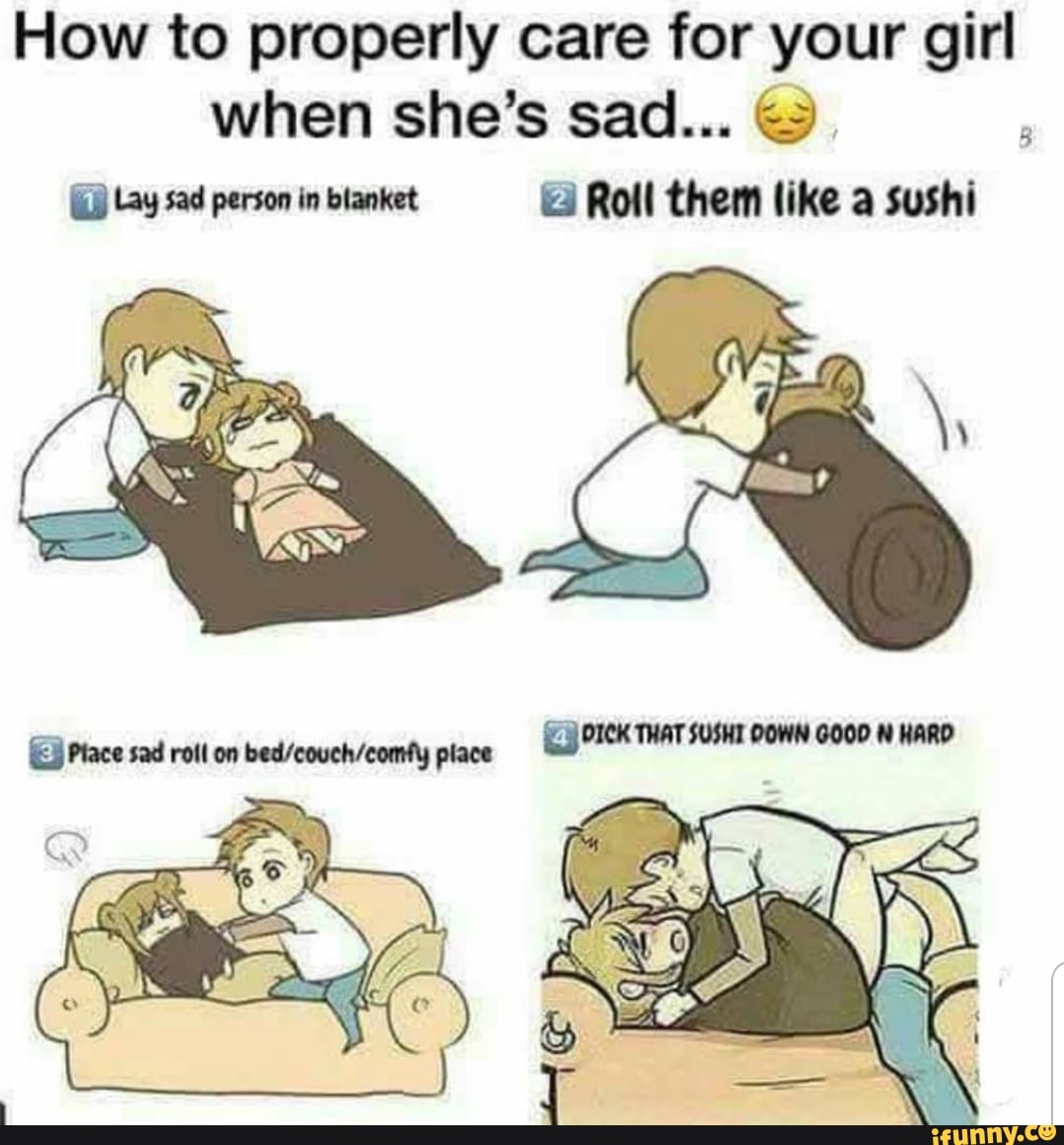 How to take care of your sad gf comic
