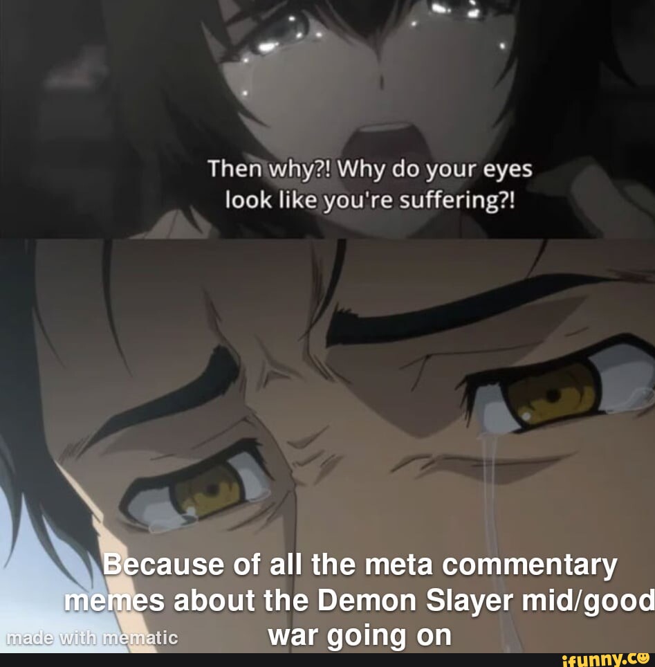 Because of all the meta commentary memes about the Demon Slayer tic war goi...