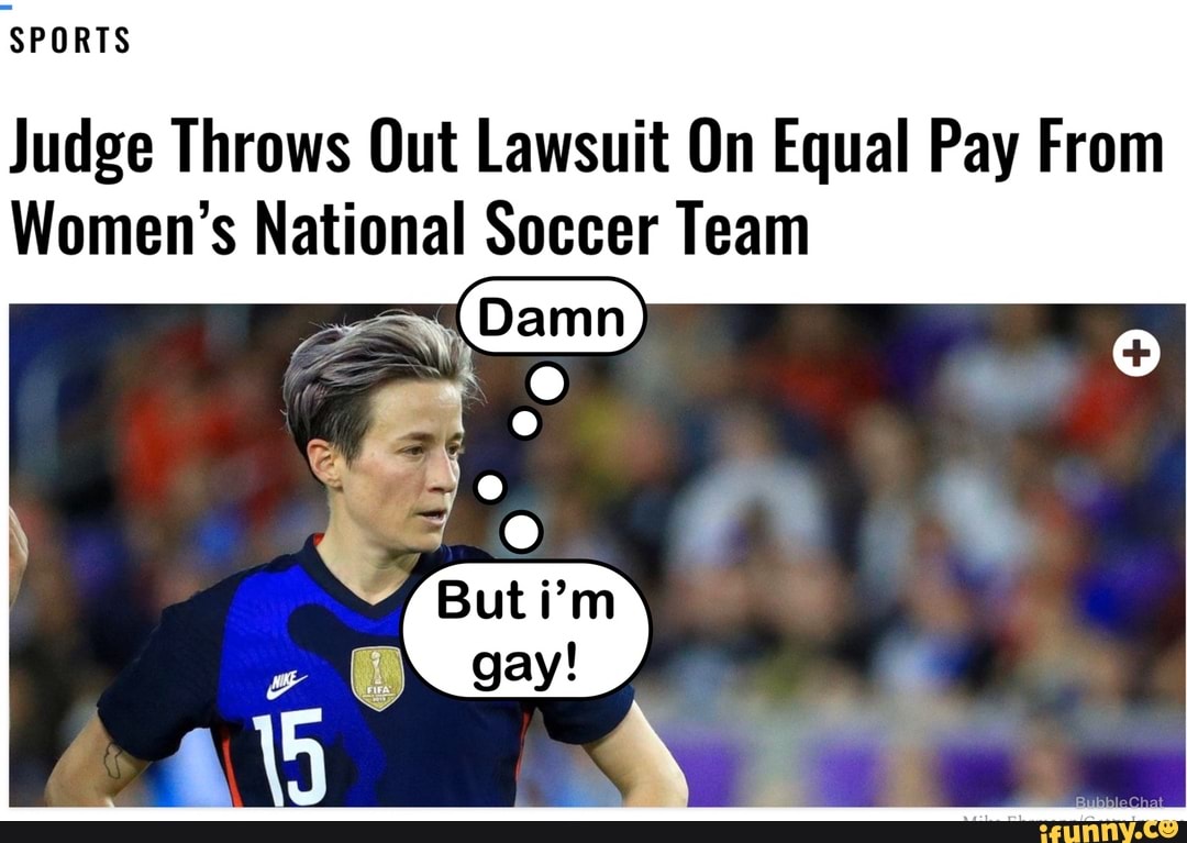 Judge Throws Out Lawsuit On Equal Pay From
Women's National Soccer Team