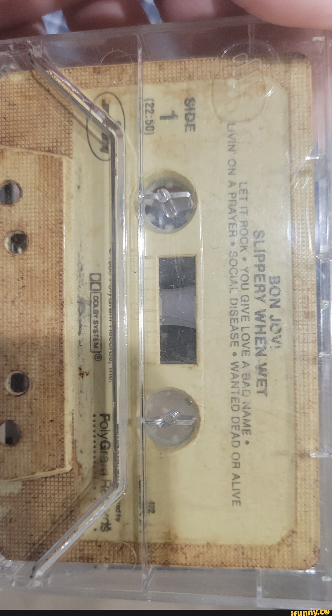 BON JOV! BON SLIP PERY WHEN WET )U GIVE LOVE NAME A BAQ DISEASE WANTED