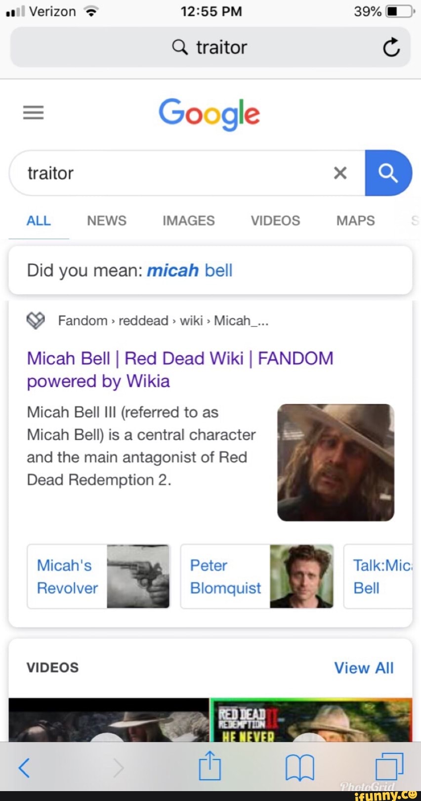 Micah Bell, Wiki Red Dead