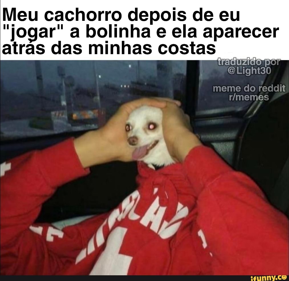 Meu cachorro depois de eu
"jogar" a bolinha e ela aparecer
El ER E CRU meres Coe