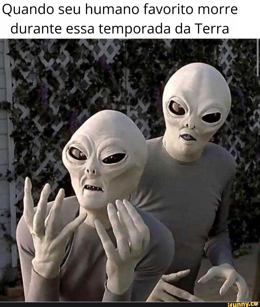 Quando seu humano favorito morre
durante essa temporada da Terra