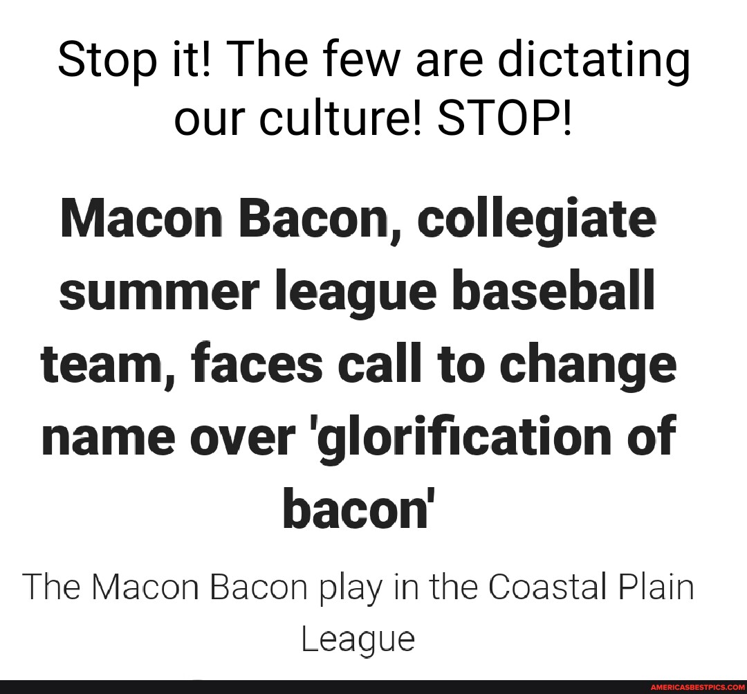 Baseball team, the Macon Bacon, faces calls for a name change from