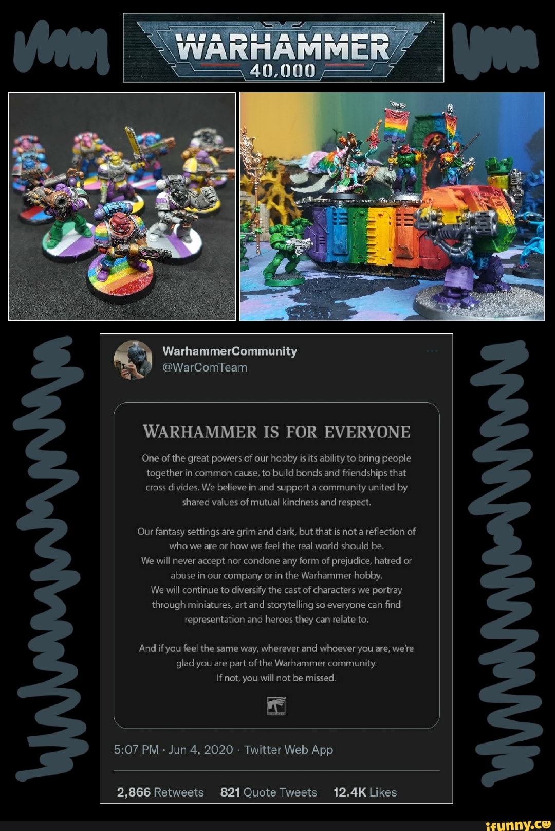 40,000 WarhammerCommunity @WarComTeam WARHAMMER IS FOR EVERYONE One Of ...