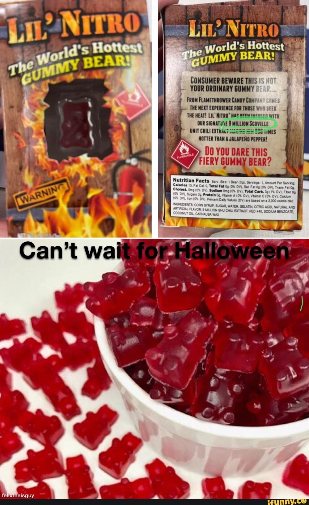 We NITRO, CONSUMER BEWARE THIS YOUR ORDINARY GUMMY FROM FLAMETHROWER