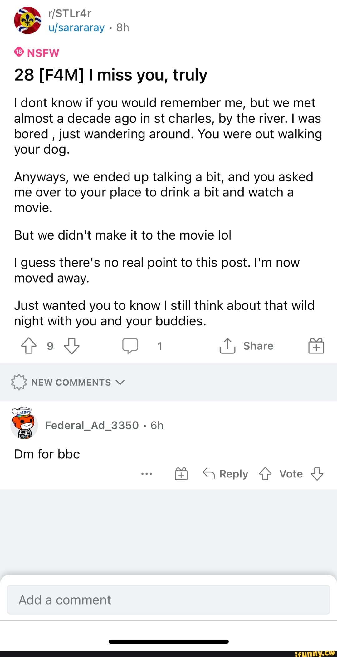 STLr4r NSFW 28 miss you, truly I cont know if you would remember me, but we