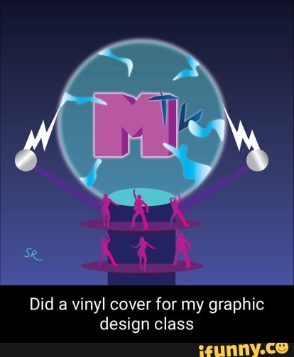 Did a vinyl cover for my graphic design class