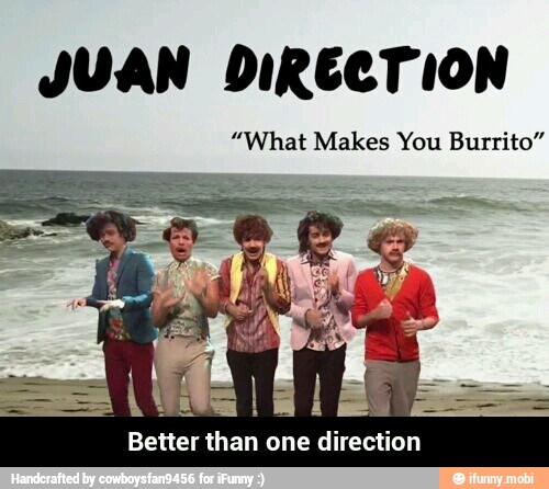 JUAN DIRECTION
"What Makes You Burrito"
Better than one direction - Better than one direction