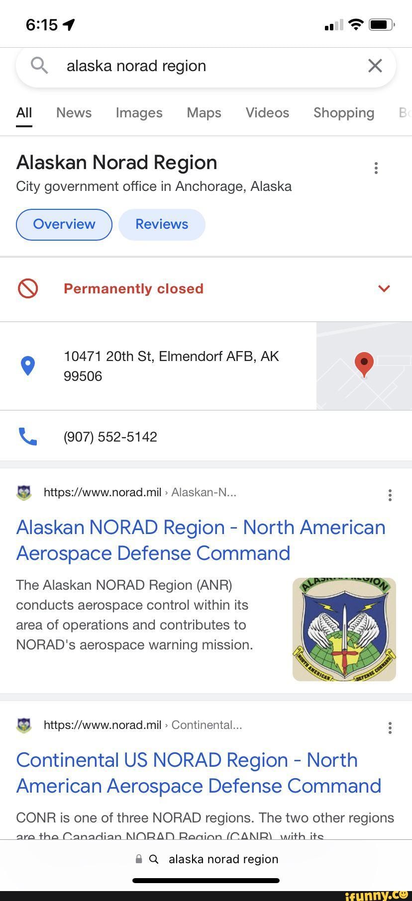 All> Q alaska norad region x All News Images Maps_ Videos Shopping B ...