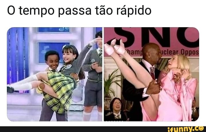 O tempo passa tão rápido