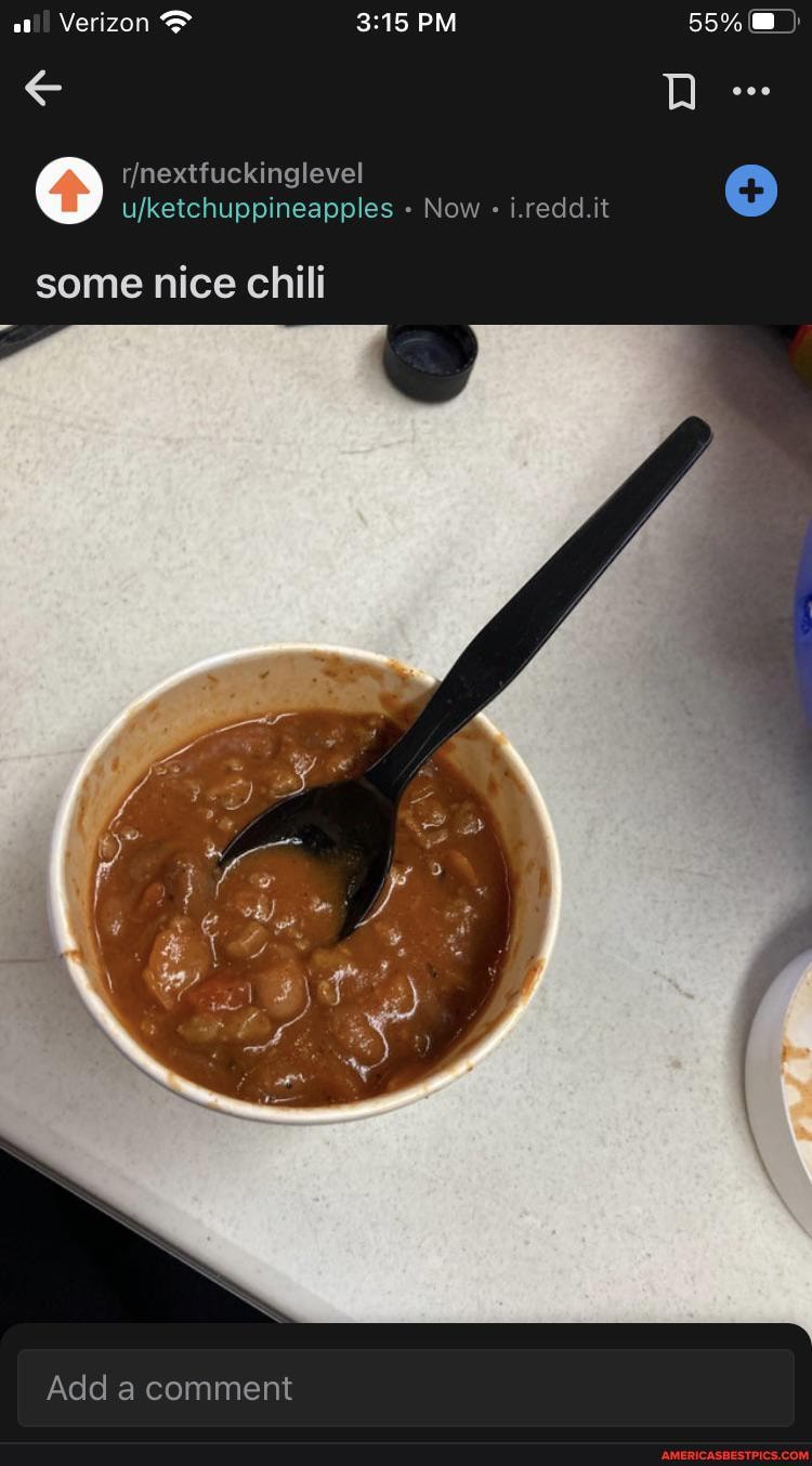 Verizon PM
cjnextfuckinglevel
- Now i.redd.it
some nice chili
Add a comment