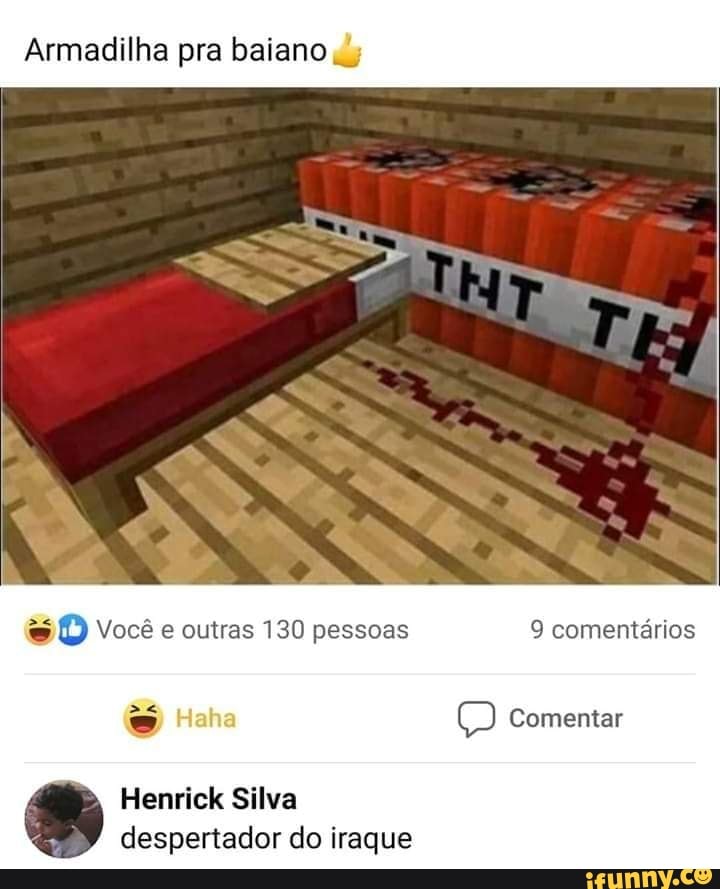 Armadilha pra baiano dy
Você e outras 130 pessoas 9 comentários
Comentar
Henrick Silva despertador do iraque