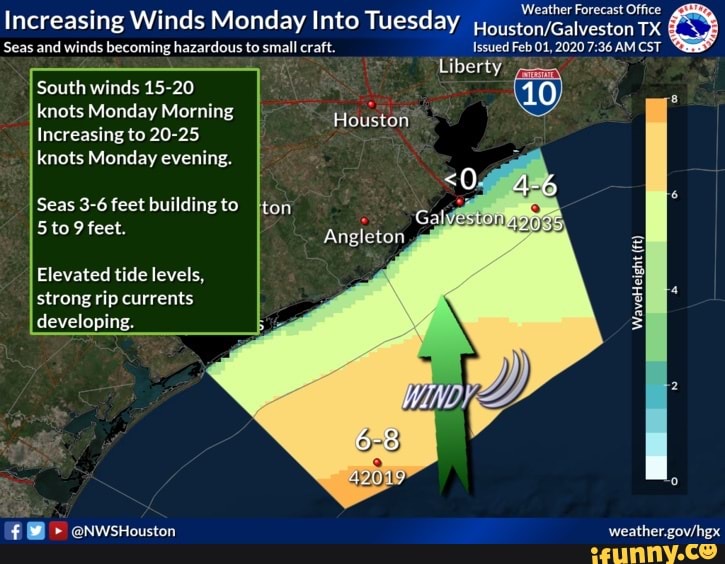 Weather Forecast Office Increasing Winds Monday Into Tuesday jouston
