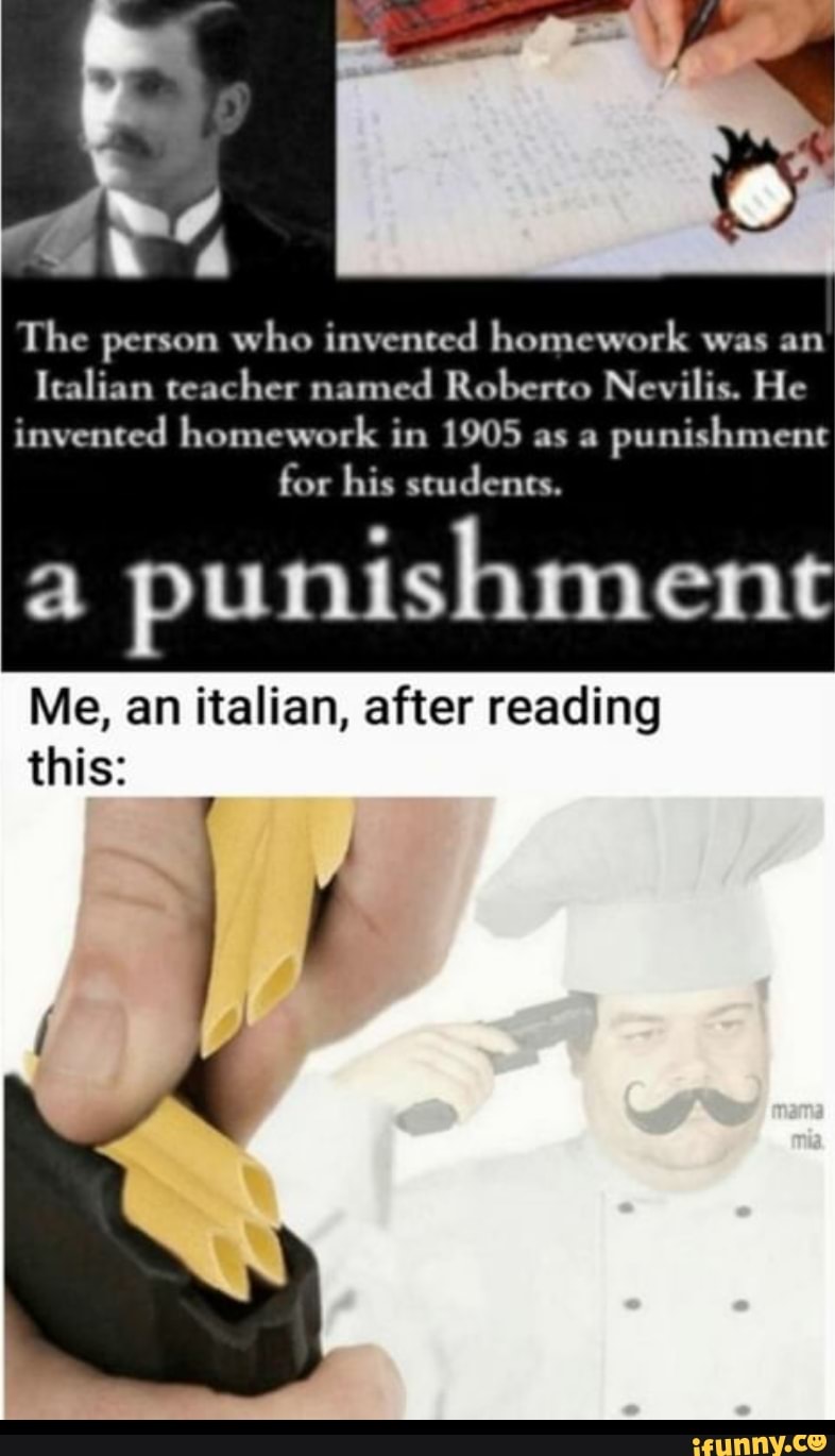 homework was made as a punishment