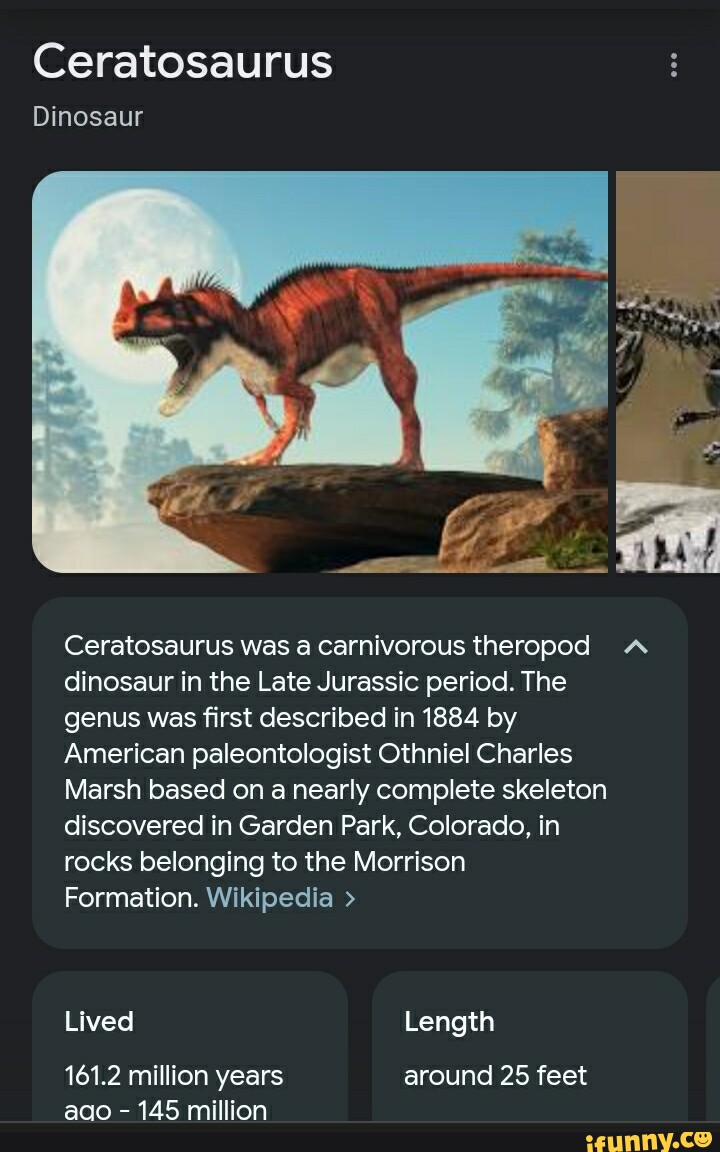 Ceratosaurus Dinosaur Ceratosaurus was a carnivorous theropod dinosaur ...